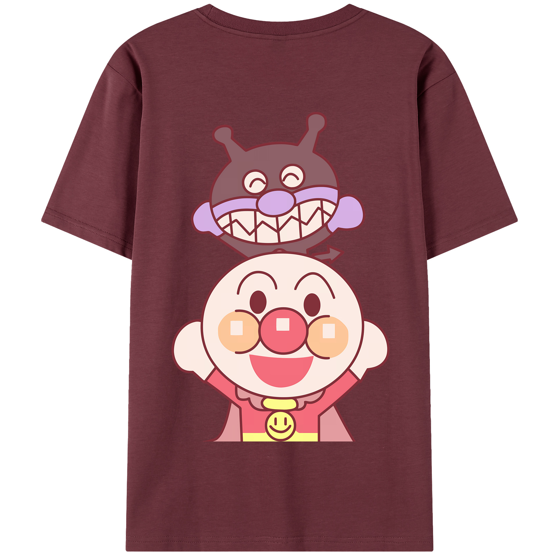 アンパンマン Anpanman 綿100％半袖Tシャツ（背面プリント）